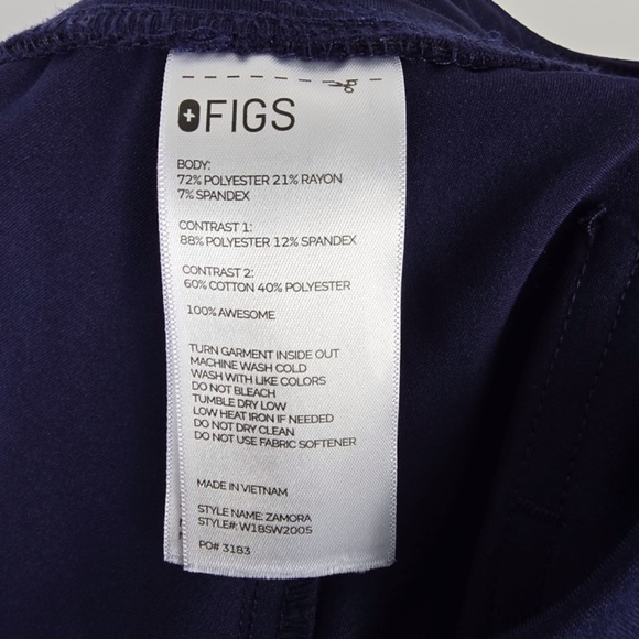 FIGS Mens Zamora Scrub Pant Blue Sz XL Jogger Cargo Pockets Hospital Lab Work - Picture 6 of 8